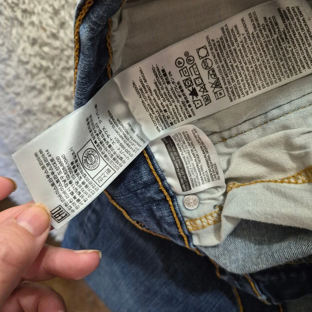 Levi's 505 Regular Fit Mens 40x30 Blue Denim Jeans Retro Normcore Retro READ